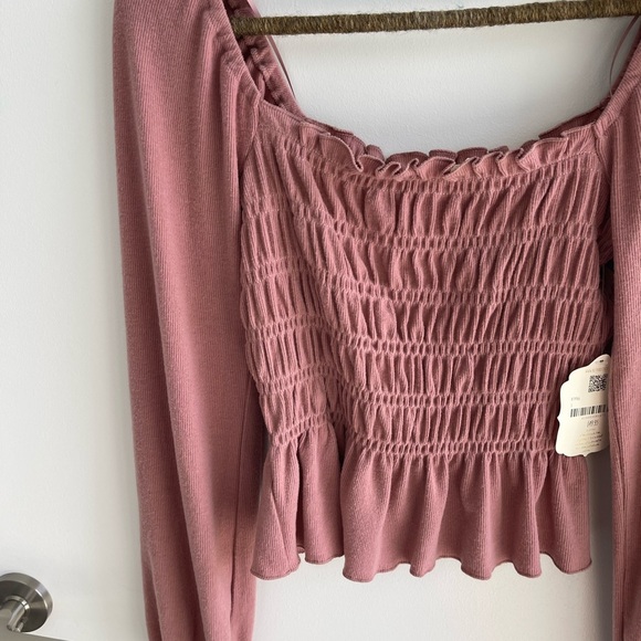 Altered State Smocked Women's Top Pink - Picture 2 of 5